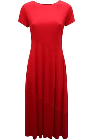 SANDRO FERRONE Femme, Robes, Rouge, Taille: 40 FR Robe Rouge Fabriquée en Italie