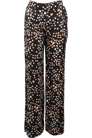 Diane von Furstenberg Femme, Pantalons, Noir, Taille: 42 FR Pantalon Camel avec Perles