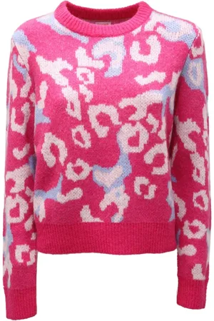 sun68 Femme, Pulls, Multicolore, Taille: 42 FR Pull Rose Fluo