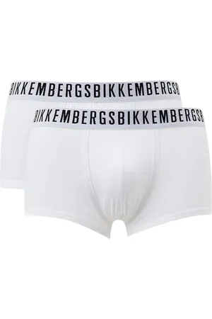 Bikkembergs Homme, Sous-vêtements, Blanc, Taille: L Boxers Blancs avec Logo Incrusté