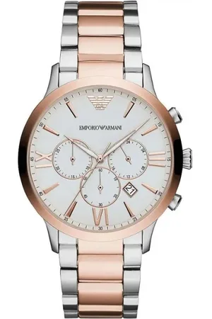 Emporio Armani Homme, Accessoires, Multicolore, Taille: ONE Size Montre lgante bicolore pour hommes Ar11209