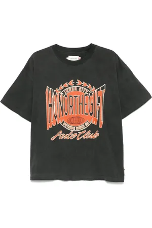 HONOR THE GIFT Homme, Tops, Noir, Taille: 2XL T-shirt Noir à Imprimé Graphique