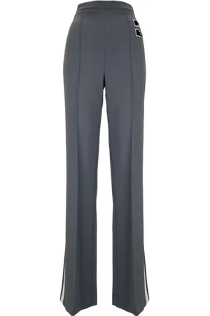 Elisabetta Franchi Femme, Pantalons, Gris, Taille: 42 FR Pantalon Femme Fermeture Éclair, Crochet