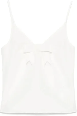 Shushu/Tong Femme, Tops, Blanc, Taille: 36 FR Robe Blanche à Bretelles Réglables