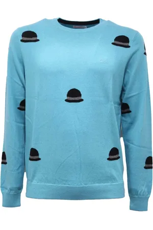 sun68 Homme, Pulls, Bleu, Taille: S Pull Laine/Coton en Bleu