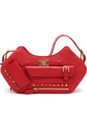 La Carrie Femme, Sacs, Rouge, Taille: ONE Size Sac en cuir Rock Pocket Medium