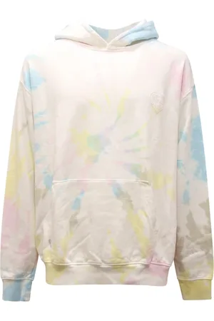 Family First Homme, Sweatshirts et sweats à capuche, Multicolore, Taille: L Sweat à capuche Tie Dye Fabriqué en Italie