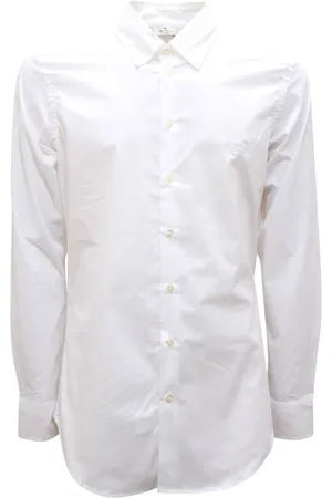 Etro Homme, Chemises, Blanc, Taille: L Chemise à Boutons Made in Italy