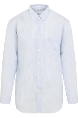 Comme des Garçons Homme, Chemises, Bleu, Taille: L Chemise Bleue Élever Style Design Contemporain