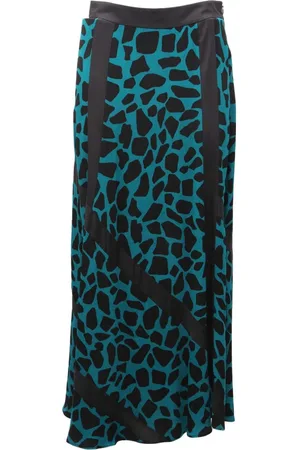 Diane von Furstenberg Femme, Jupes, Vert, Taille: 40 FR Jupe Madison en Medium Teal