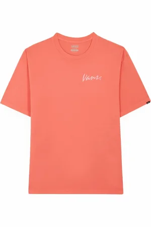 Vans Homme, Tops, Rose, Taille: S T-shirt en Coton Imprimé Col Rond