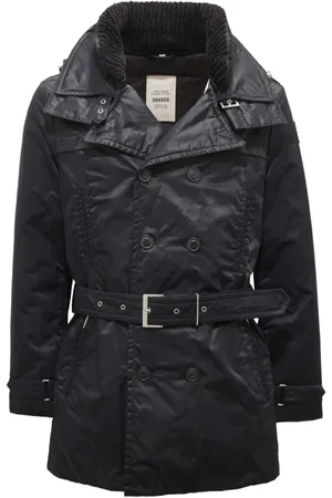 Dekker Homme, Vestes, Noir, Taille: S Veste matelassée à double boutonnage