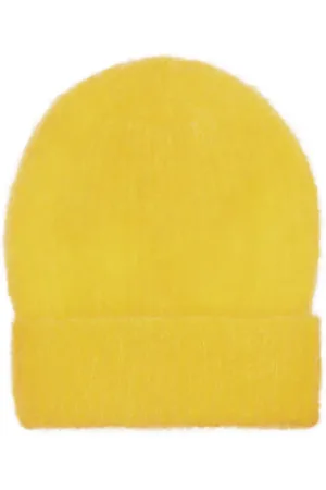 American Dreams Femme, Accessoires, Jaune, Taille: ONE Size Mila Mohair Beanie Jaune