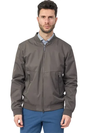 Bugatti Homme, Vestes, Gris, Taille: XL Manteaux Gris avec Fermeture Fullzip