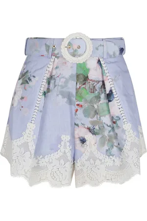 ZIMMERMANN Femme, Shorts, Multicolore, Taille: 36 FR Short Bermuda en Lin