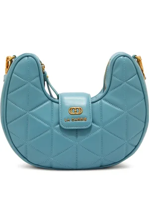 La Carrie Femme, Sacs, Bleu, Taille: ONE Size Sac à main en cuir Noemi avec fermeture éclair