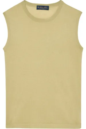 Brooks Brothers Femme, Tops, Vert, Taille: 40 FR Haut en Mélange de Soie