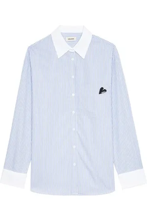 Zadig & Voltaire Femme, Blouses et Chemises, Bleu, Taille: 40 FR Chemise Élégante pour Homme
