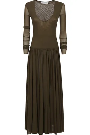 Serafini Femme, Robes, Vert, Taille: 36 FR Robe Verte pour Femmes Style Élégant