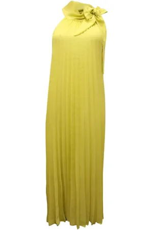SANDRO FERRONE Femme, Robes, Jaune, Taille: 40 FR Robe Citron Fabriquée en Italie