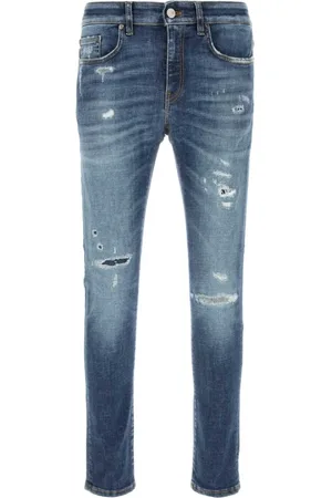 PT Torino Homme, Jeans, Bleu, Taille: W34 Jean en denim extensible