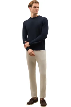 Boglioli Homme, Pulls, Bleu, Taille: XL Col rond en coton