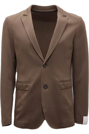 Paolo Pecora Homme, Vestes, Brun, Taille: S Veste en jersey avec viscose, modèle 21I