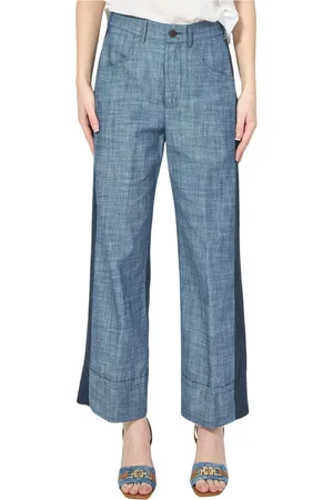 Alessia Santi Femme, Pantalons, Bleu, Taille: 36 FR Pantalon Deux Tons Bleu