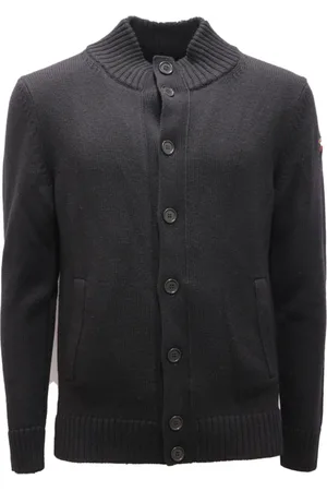 Paul & Shark Homme, Pulls, Noir, Taille: S Gilet Pull Laine Modèle 11311250