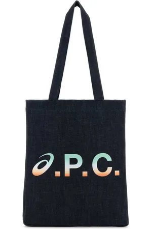 A.P.C. Homme, Sacs, Bleu, Taille: ONE Size Sac shopping en denim