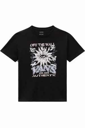 Vans Femme, Tops, Noir, Taille: 40 FR Eye Oversized T-shirt en Coton