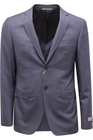 CANALI Homme, Vestes, Bleu, Taille: S Costume en laine à carreaux Made in Italy