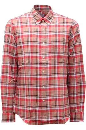 Aspesi Homme, Chemises, Multicolore, Taille: M Chemise en Coton à Carreaux New Robert II