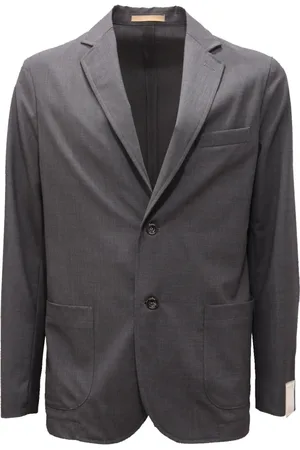 CRUNA Homme, Vestes, Gris, Taille: M Veste en laine grise claire modèle Chelsea