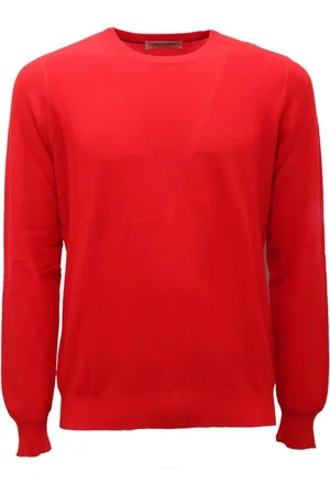 LA FILERIA Homme, Pulls, Rouge, Taille: XL Pull en laine fabriqué en Italie