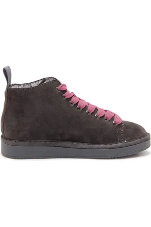 Panchic Femme, Chaussures, Gris, Taille: 36 EU Bottines Eco-Fur Anthracite-Marronrose