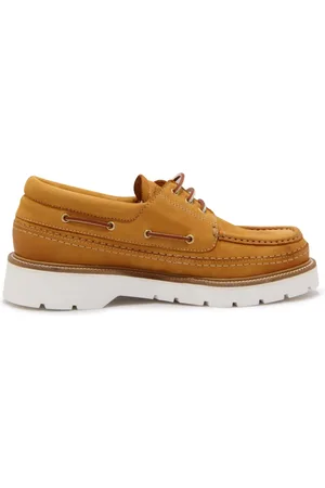 Dsquared2 Homme, Chaussures, Brun, Taille: 43 EU Chaussures de Bateau Explorer en Nubuck Camel