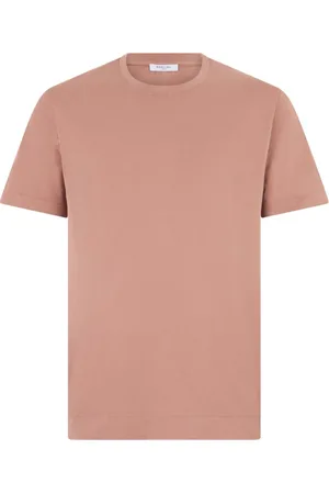 Boglioli Homme, Tops, Rose, Taille: 2XL Garment Dyed Cotton T-Shirt