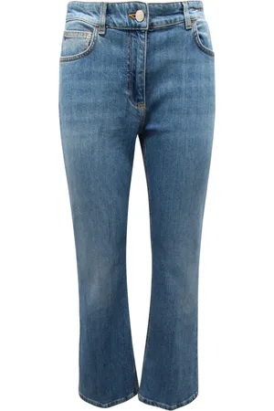 MARELLA Femme, Jeans, Bleu, Taille: 36 FR Pantalon Flare Crop