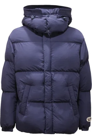 Diesel Homme, Vestes, Bleu, Taille: S Veste rembourrée avec capuche amovible