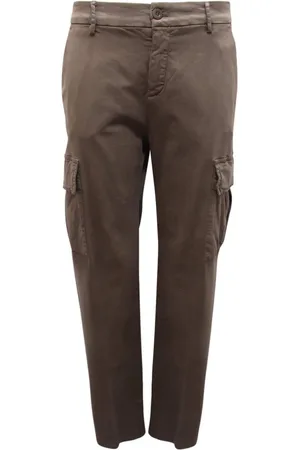 Masons Femme, Pantalons, Vert, Taille: 36 FR Pantalon Cargo Vert Modèle Droit