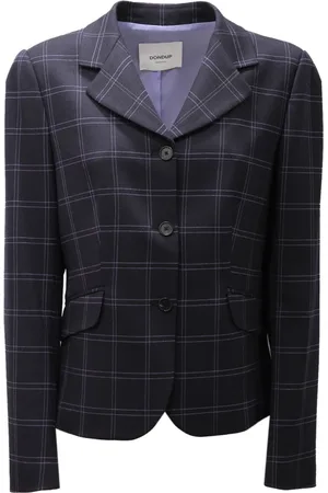 Dondup Femme, Vestes, Bleu, Taille: 42 FR Veste en Laine Lilas Zilia