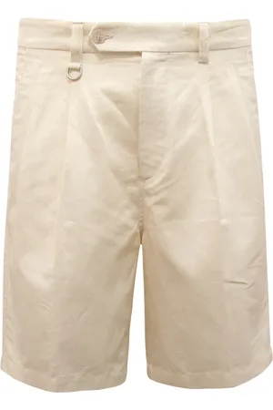 Paolo Pecora Homme, Shorts, Blanc, Taille: XL Shorts Bermuda en lin