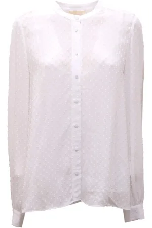 Michael Kors Femme, Blouses et Chemises, Blanc, Taille: 42 FR Chemise Blanche en Viscose Modèle Ms04M2Pdxy