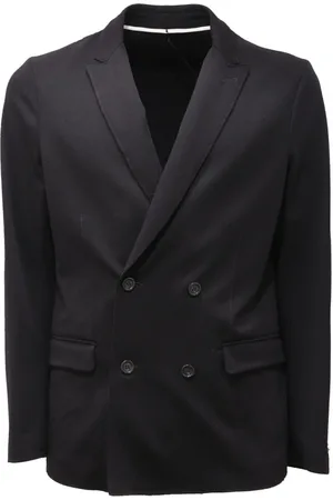 Paolo Pecora Homme, Vestes, Noir, Taille: M Veste à double boutonnage stretch