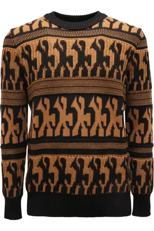 Paolo Pecora Homme, Pulls, Brun, Taille: M Pull en laine fabriqué en Italie