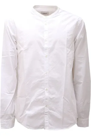Dondup Homme, Chemises, Blanc, Taille: L Chemise Blanche en Coton avec Piping