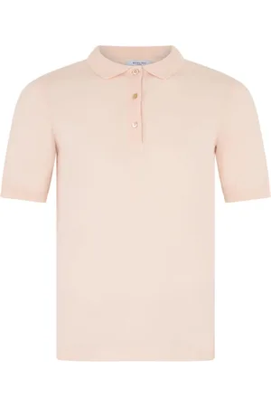 Boglioli Femme, Tops, Rose, Taille: 42 FR Polo à manches courtes en jersey de coton