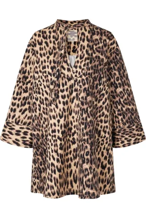 Baum und Pferdgarten Femme, Robes, Brun, Taille: 40 FR Robe Abi Léopard en Marron