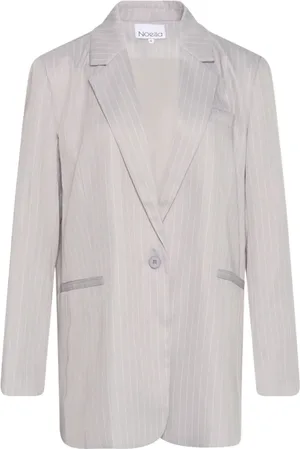 Noella Femme, Vestes, Gris, Taille: 36 FR Pinstripe Grey Bossy Blazer